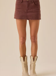 Ozzy Denim Mini Skort Detail 2 - TULLABEE