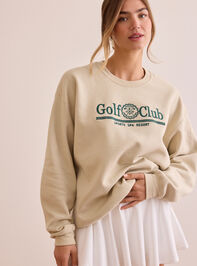 Golf Club Embroidered Sweatshirt - TULLABEE