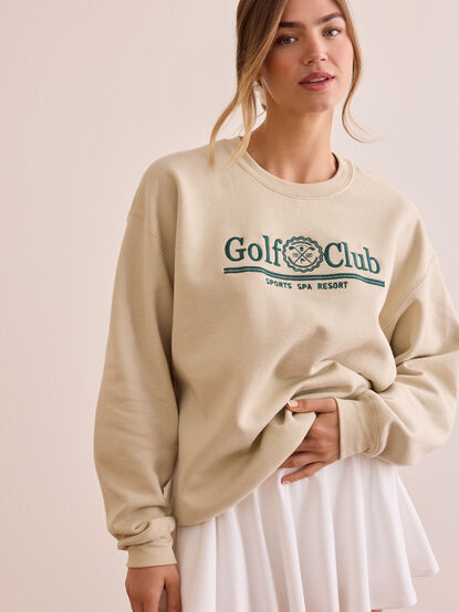Golf Club Embroidered Sweatshirt - TULLABEE