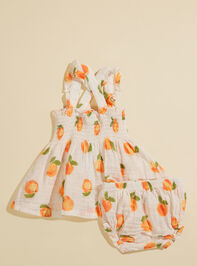 Sweet Peach Dress and Bloomer Set Detail 3 - TULLABEE
