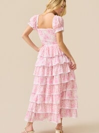 Zinny Floral Maxi Dress Detail 4 - TULLABEE