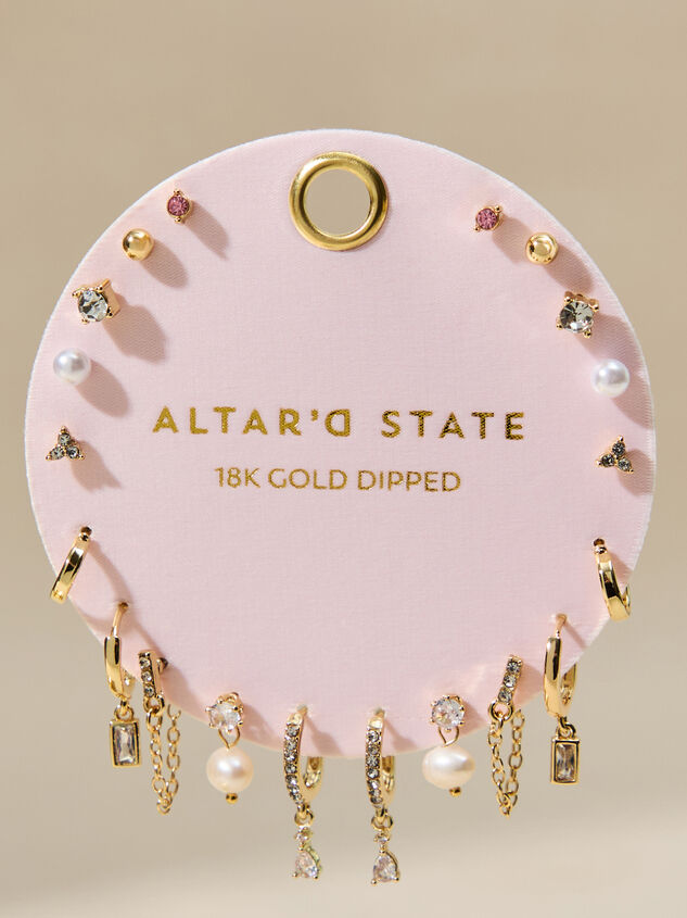 18K Gold Forever Blush Earring Set - TULLABEE