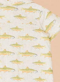 Samson Fish Polo Romper by Mud Pie Detail 3 - TULLABEE