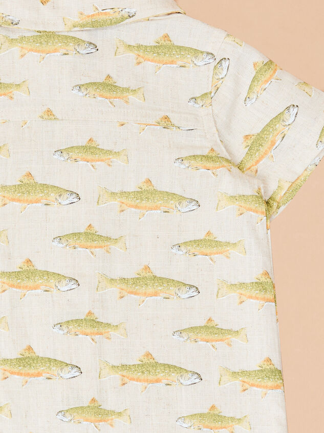 Samson Fish Polo Romper by Mud Pie Detail 3 - TULLABEE