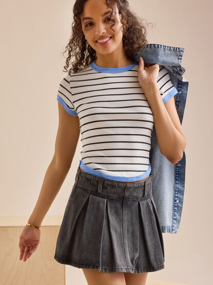 Jupiter Denim Cheer Skort - TULLABEE