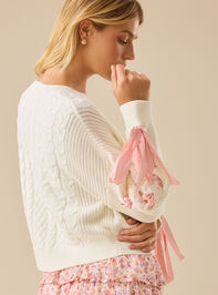 Millie Bow Sleeve Sweater Detail 3 - TULLABEE