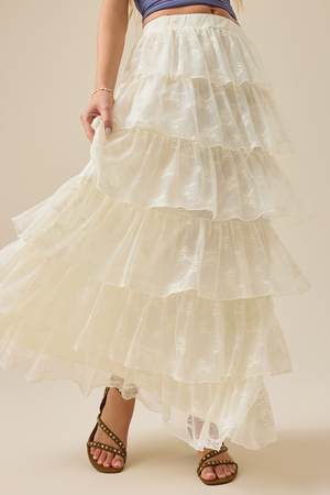 Danny Lace Maxi Skirt - Altar'd State - 