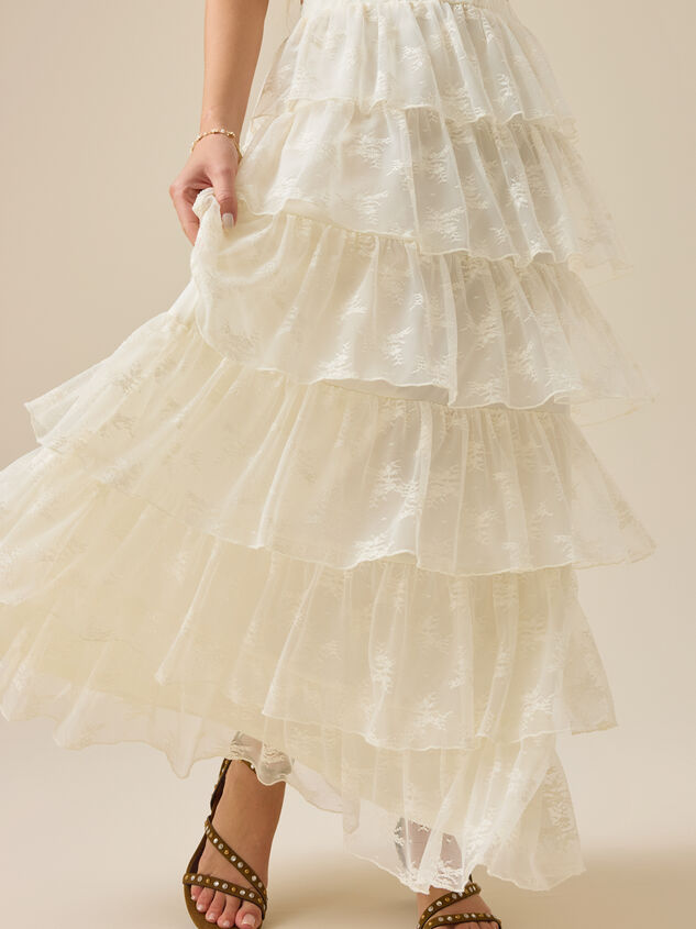 Danny Lace Maxi Skirt Detail 3 - TULLABEE