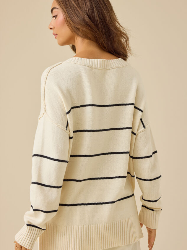 Sam Striped Sweater Detail 5 - TULLABEE