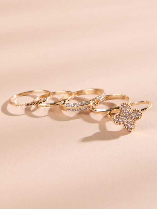 Clover Statement Ring Set Detail 2 - TULLABEE