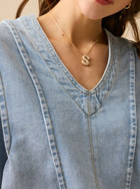 Hanah Denim Top Detail 3 - TULLABEE