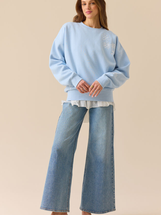 Make Heaven Crowded Graphic Sweatshirt Detail 2 - TULLABEE