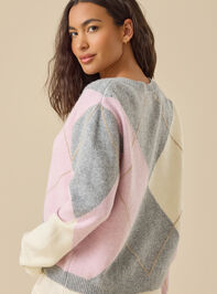 Mika Argyle Sweater Detail 5 - TULLABEE