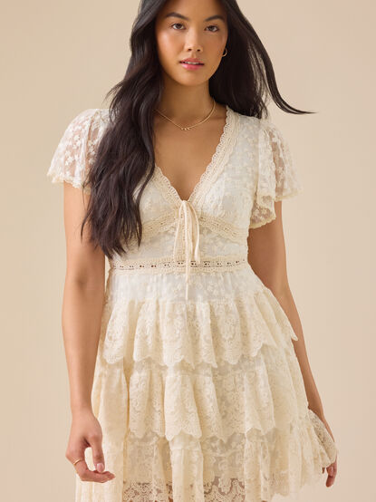 Leighton Lace Mini Dress - TULLABEE