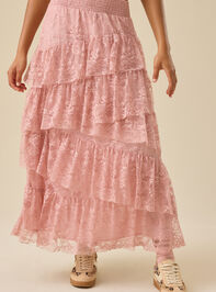 Everly Lace Midi Skirt Detail 2 - TULLABEE