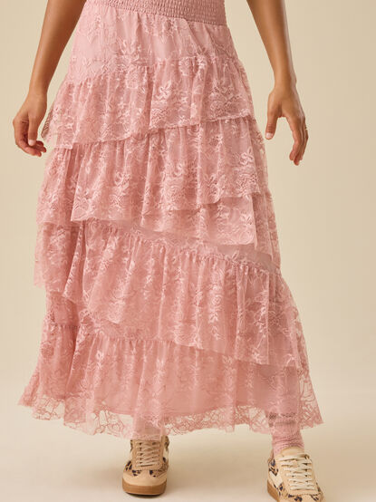 Everly Lace Midi Skirt - TULLABEE