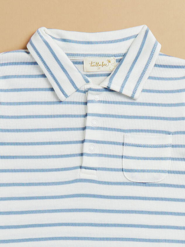 Matthew Striped Romper Detail 2 - TULLABEE