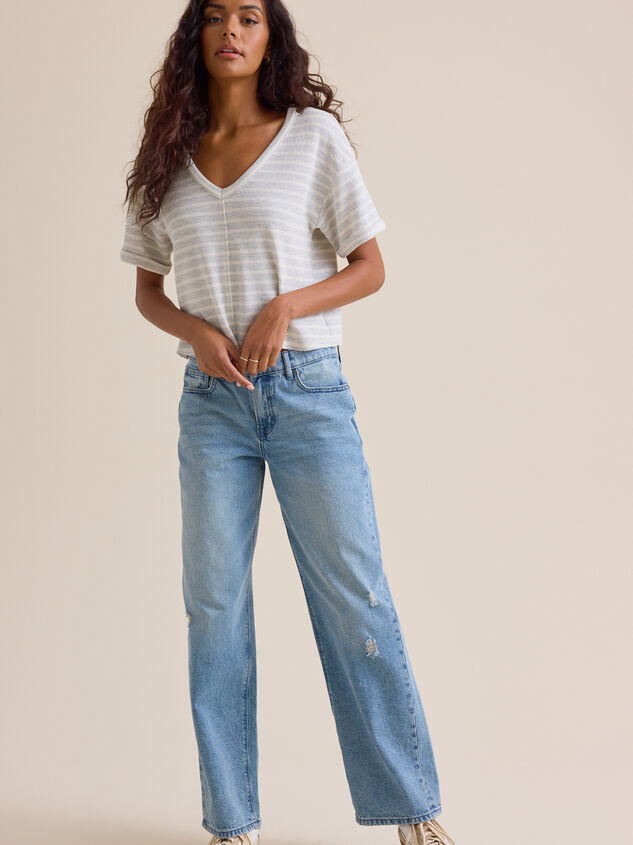 Sheridan V-Neck Top Detail 2 - TULLABEE