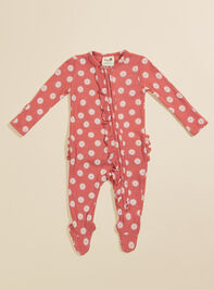 Daisy Dot Ruffle Footie - TULLABEE