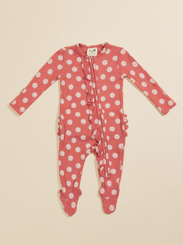 Daisy Dot Ruffle Footie - TULLABEE