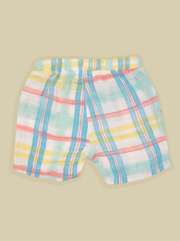 Joshua Plaid Shorts Detail 2 - TULLABEE