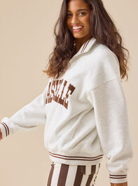 Nashville Embroidered Quarter Zip Detail 2 - TULLABEE
