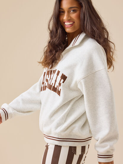 Nashville Embroidered Quarter Zip - TULLABEE
