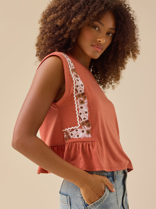 Aria Embroidered Top Detail 3 - TULLABEE