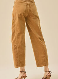 Jordyn Corduroy Barrel Pant Detail 5 - TULLABEE
