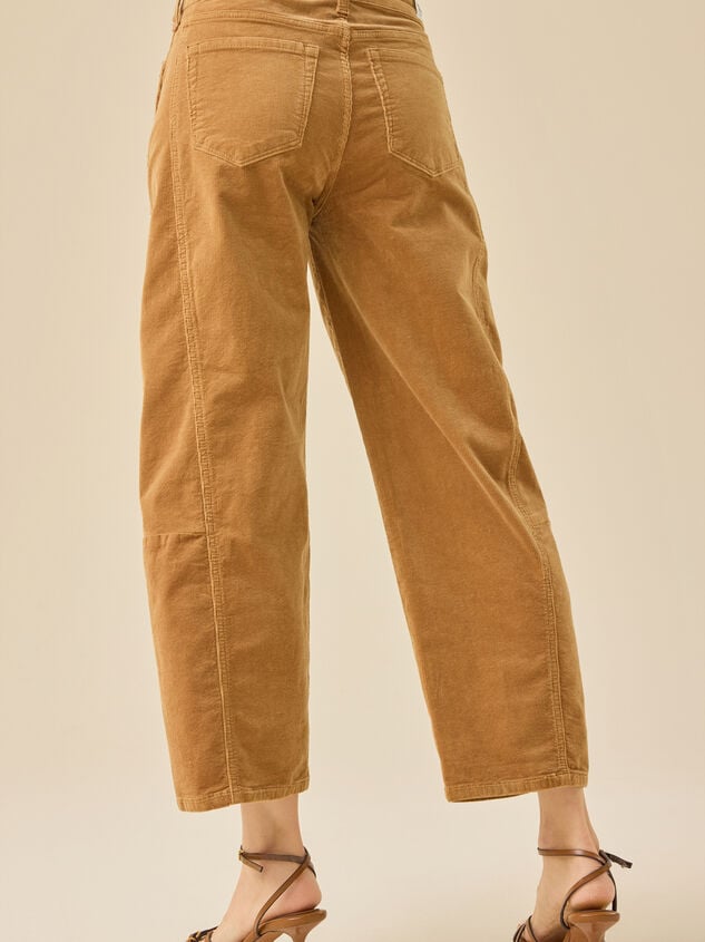 Jordyn Corduroy Barrel Pant Detail 5 - TULLABEE