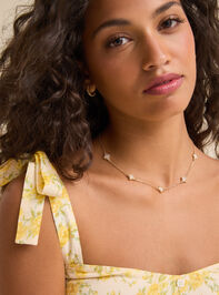 Crystal Clover Chain Necklace - TULLABEE