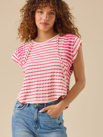 Marlee Mixed Stripe Top - TULLABEE
