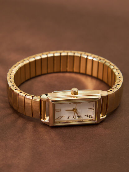 Radiant Gold Stretch Watch - TULLABEE
