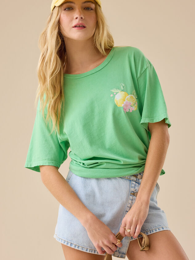 Positano Lemons Oversized Tee - TULLABEE
