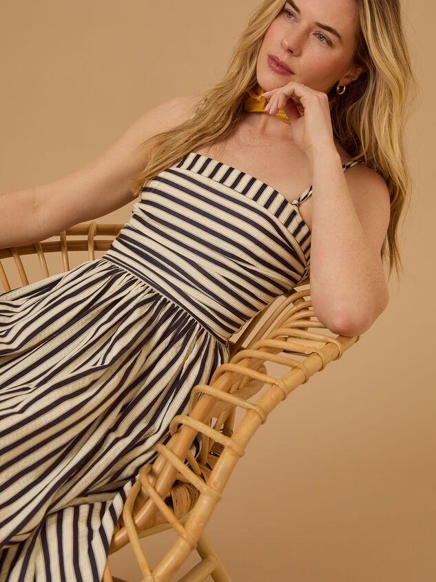Josey Stripe Maxi Dress Detail 4 - TULLABEE