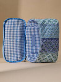Cecile Quilted Makeup Bag Detail 4 - TULLABEE