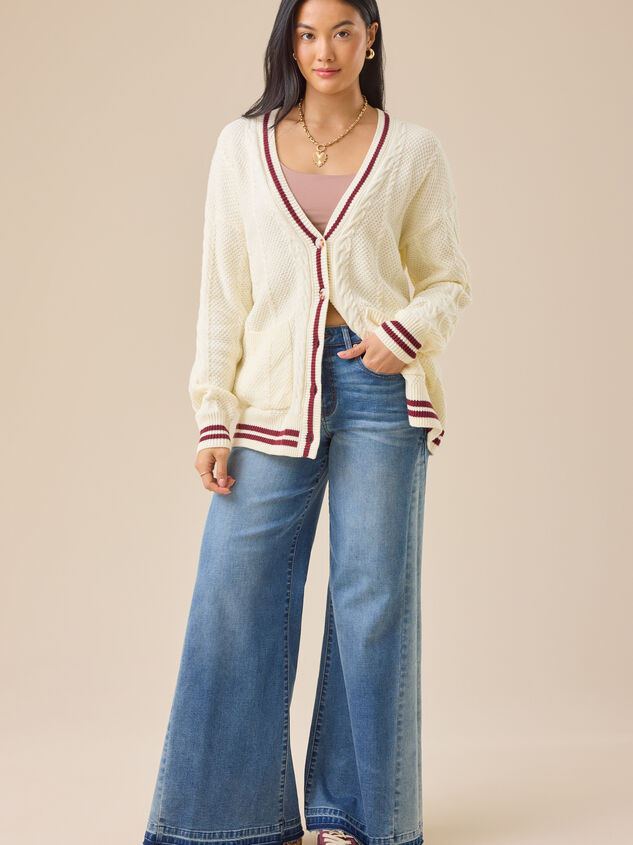 Nara Varsity Cardigan Detail 3 - TULLABEE