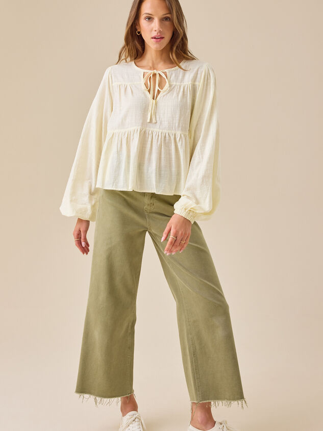 Landrie Tiered Babydoll Top Detail 3 - TULLABEE