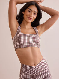 Step Up Gingham Sports Bra - TULLABEE