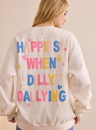 Happiest When Dilly Dallying Pullover - TULLABEE