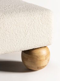 Olivia Wood & Upholstered Bench Detail 4 - TULLABEE