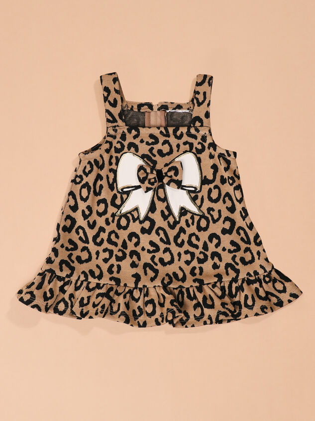 Sasha Leopard Layered Dress Set Detail 3 - TULLABEE