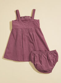 Joellen Corduroy Dress And Bloomer Set Detail 2 - TULLABEE