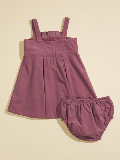 Joellen Corduroy Dress And Bloomer Set - TULLABEE