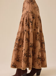 Matilda Floral Tier Midi Set Detail 4 - TULLABEE
