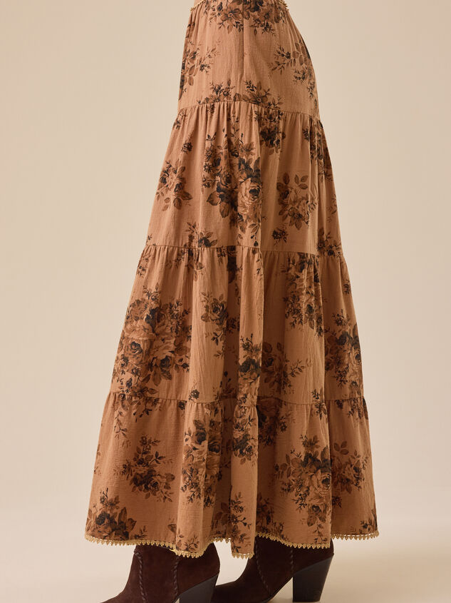Matilda Floral Tier Midi Set Detail 4 - TULLABEE