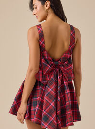Noelle Bow Mini Dress Detail 3 - TULLABEE