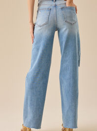 Raylin High Rise Distressed Jeans Detail 4 - TULLABEE