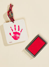 Baby's First Christmas Handprint Ornament Detail 2 - TULLABEE