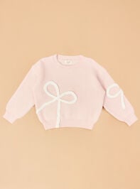 Braided Bow Christmas Sweater - TULLABEE